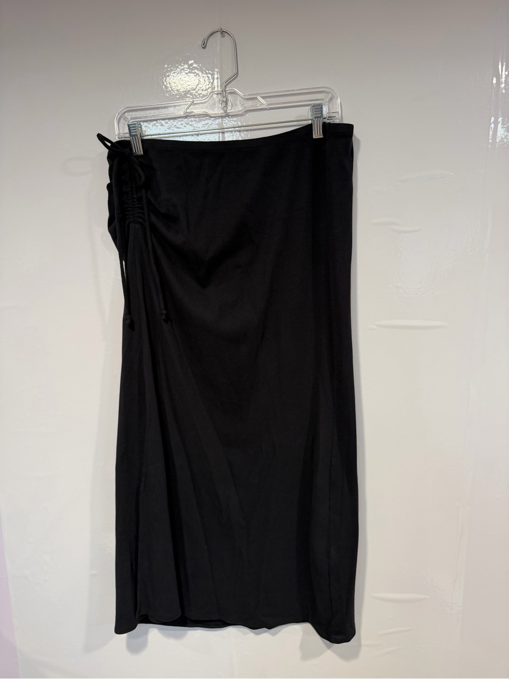 Aerie Classic Black Women's Drawstring Midi Skirt